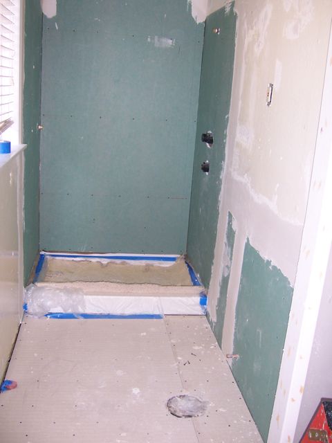 Wall preparation for tiling